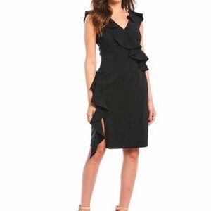 NWT Gianni Bini Brittany Ruffle Dress Black